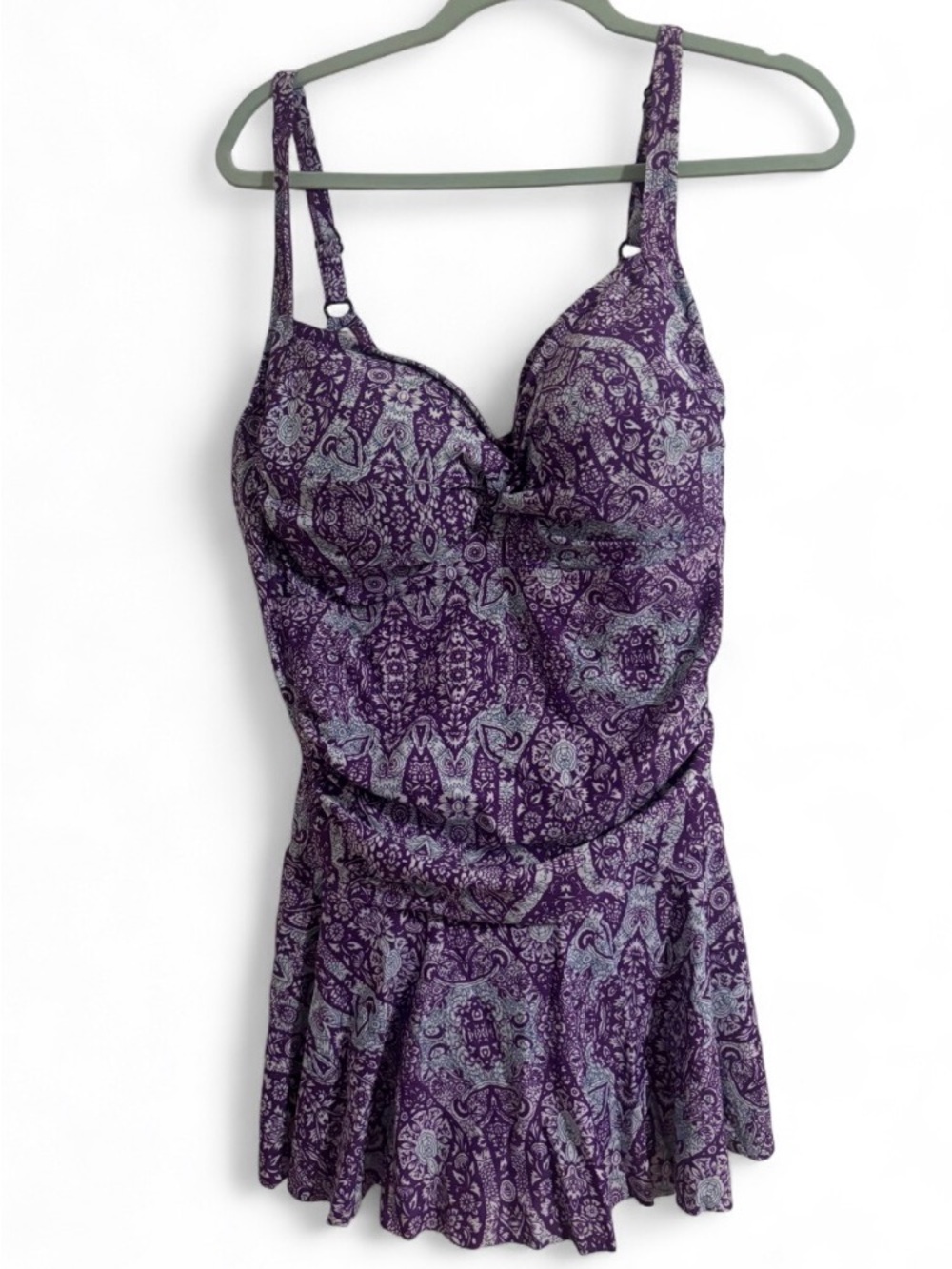 Women’s Purple Paisley Swimdress - Brand